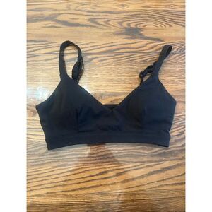 Vitality Balance Athletica Workout Yoga V Neck Padded Sports Bra Black Size XS